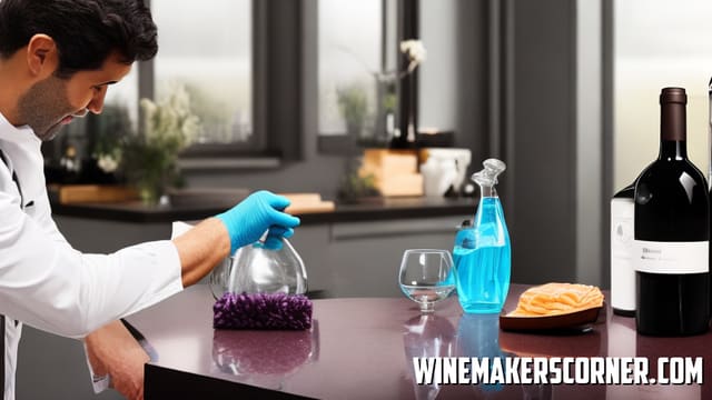 Cleaning Sanitizing Wine Bottles
