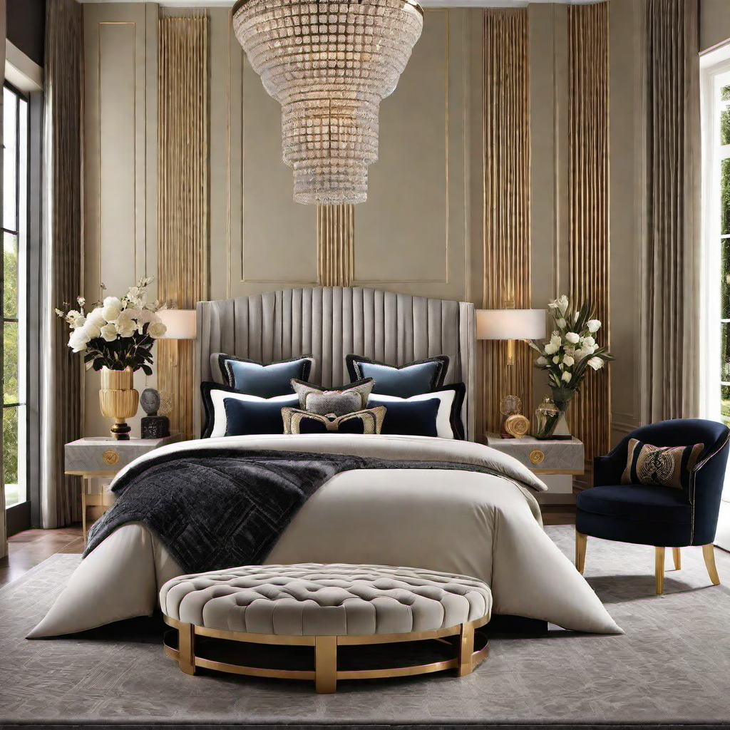 Art Deco Opulence: Rich Fabrics and Textures