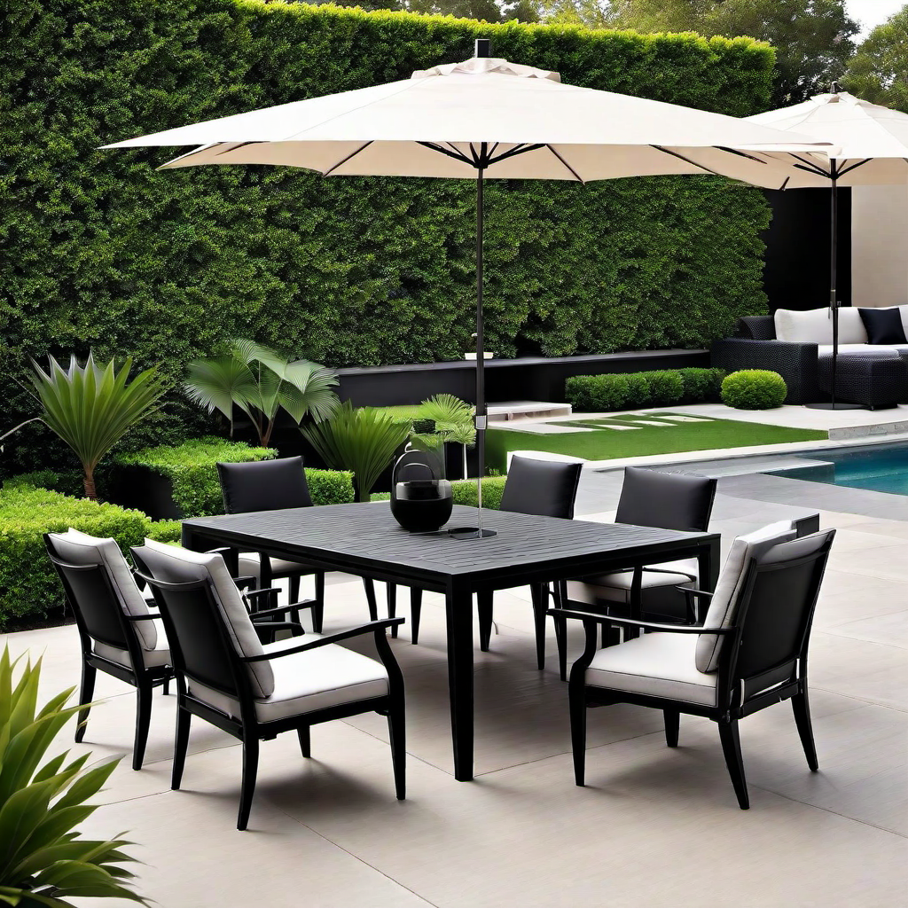 Timeless Elegance: Black Outdoor Furniture Selections
