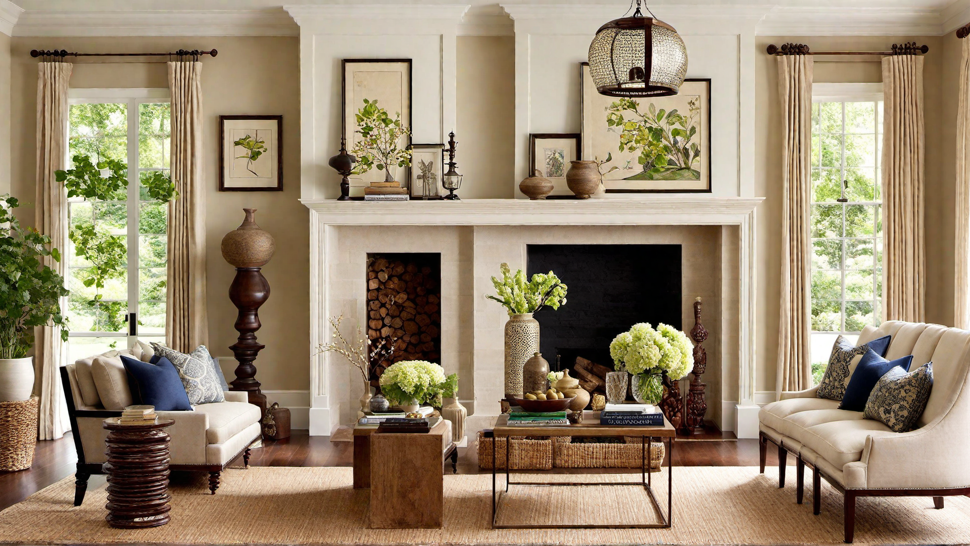 Classic Color Palettes: Neutral Tones with Bold Accents