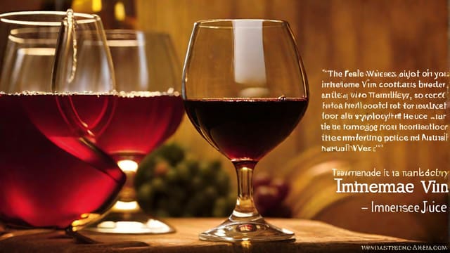 Homemade Wine From Juice