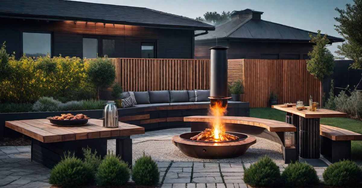 8. Recycled Materials: Eco-Friendly BBQ Pit Design