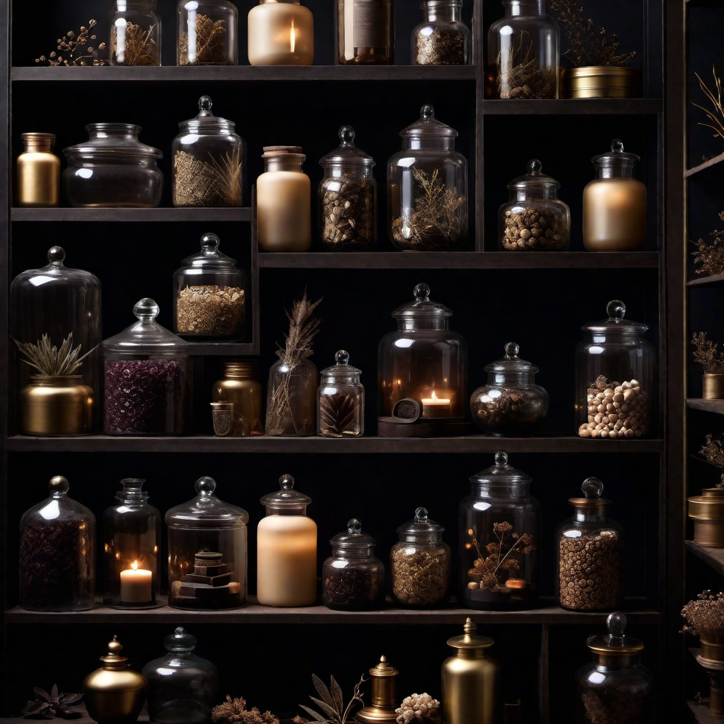 Apothecary Aesthetic: Moody Home Decor with Glass Jars
