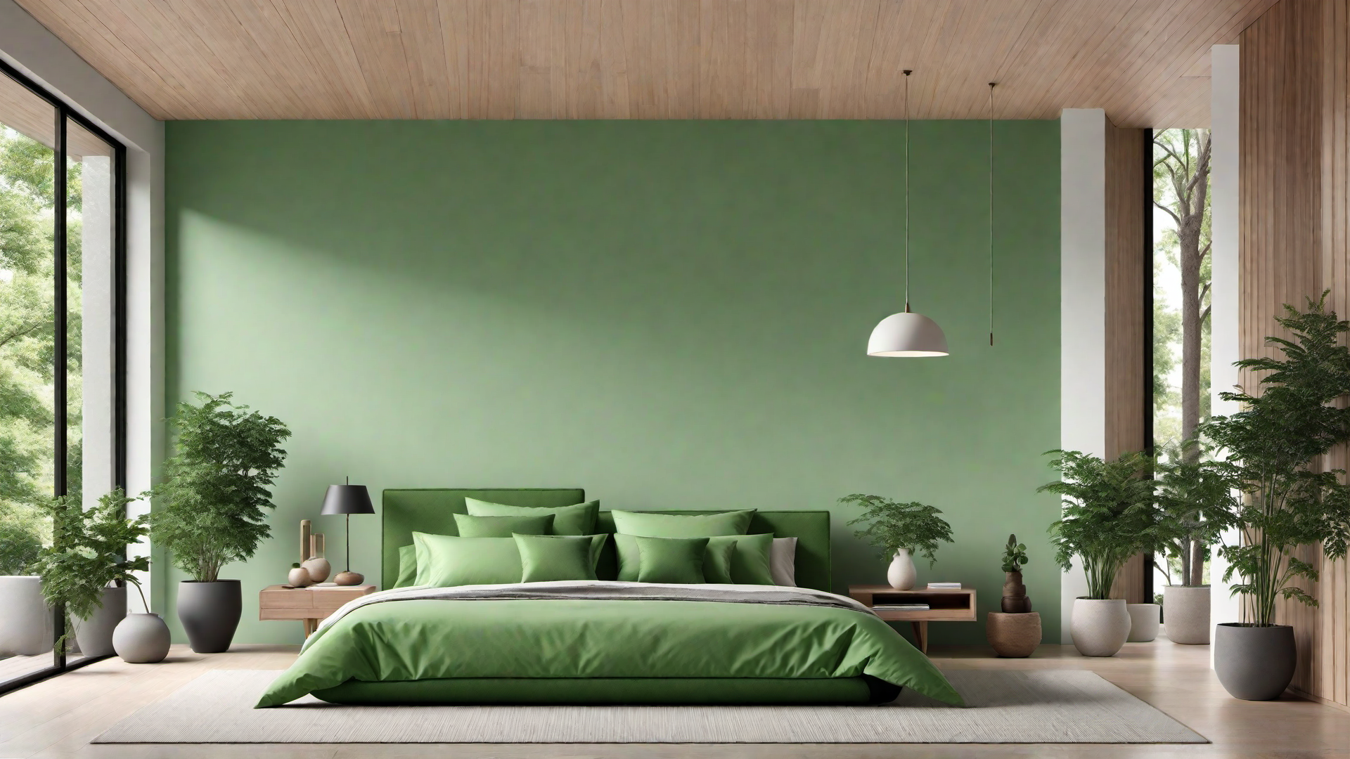 Minimalist Green: Green Home Decor with Clean Lines