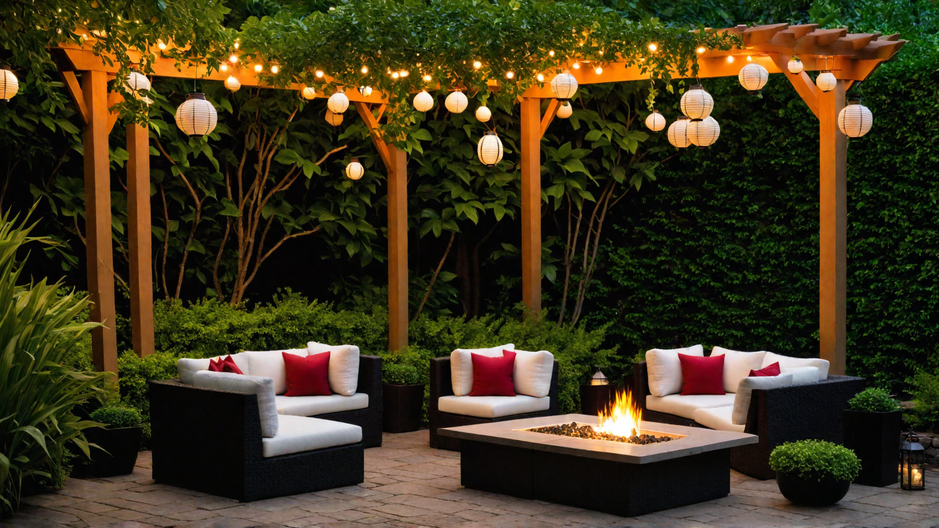 Cozy Corner: Intimate Seating with Fire Pit