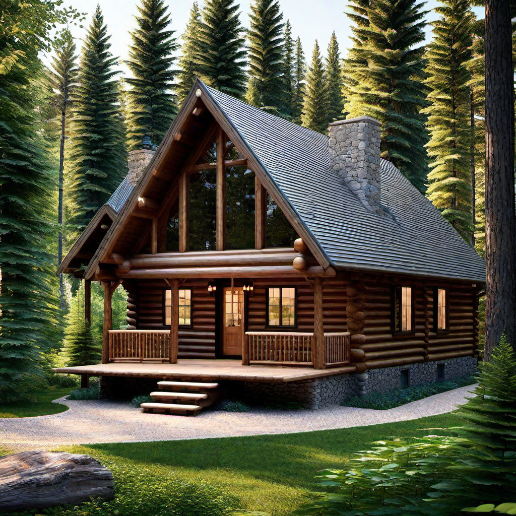 Secluded Paradise: Log Cabin Exterior Away from the City