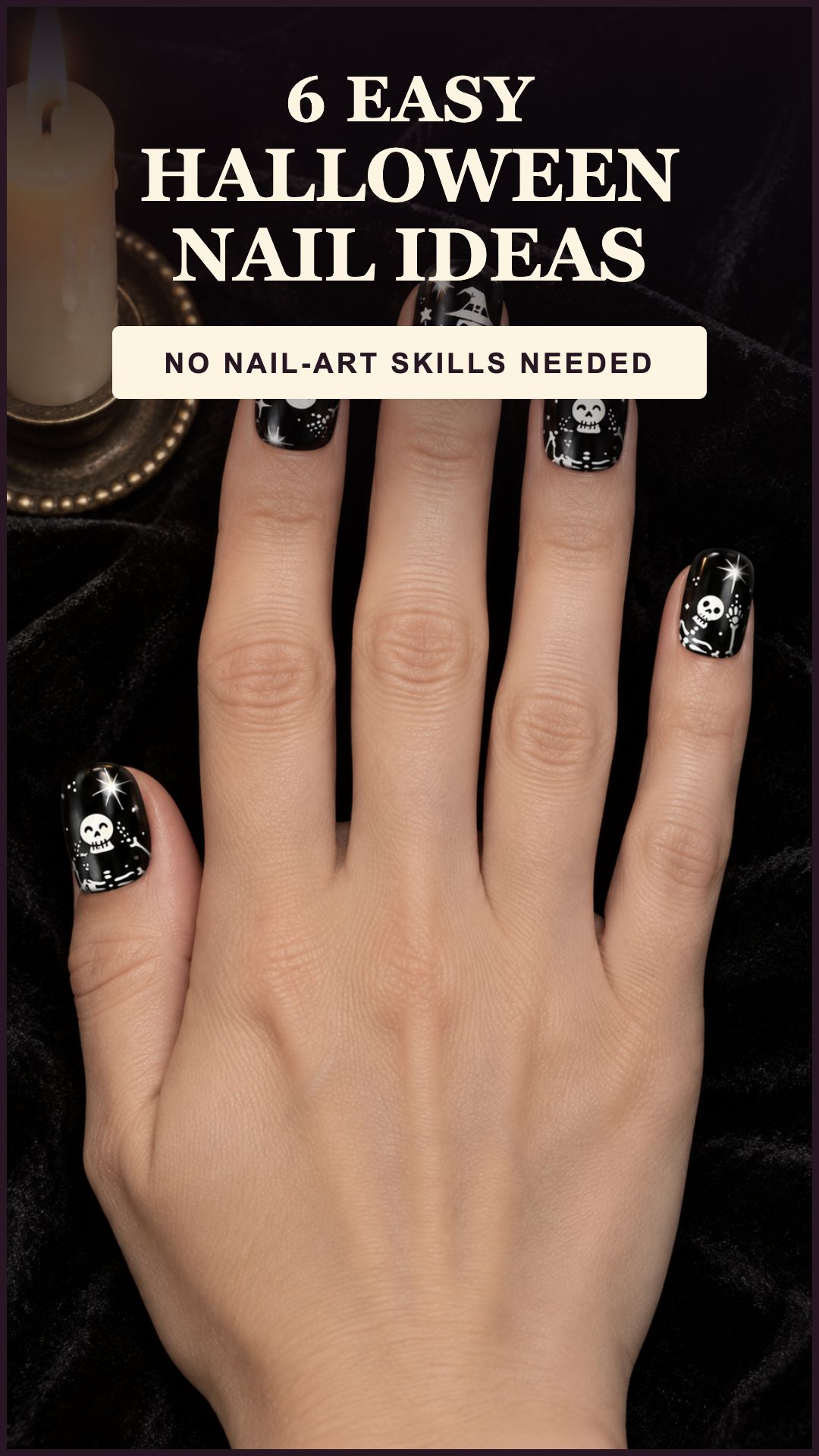 6 Easy Halloween Nail Ideas — no nail-art skills needed