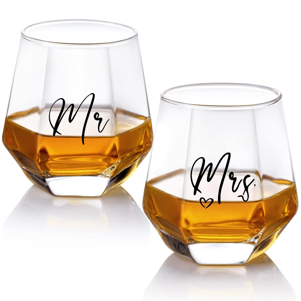 Mr and Mrs Wine Glasses