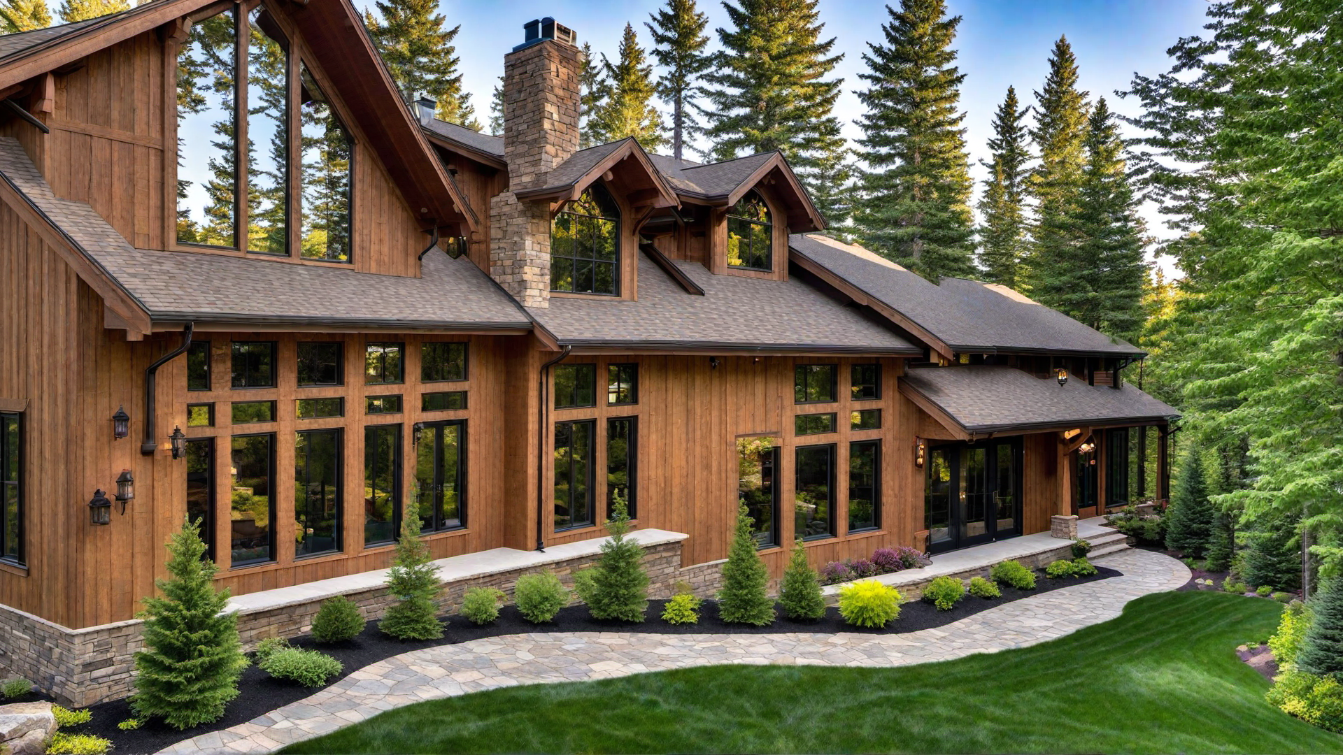 Cedar Shake Siding on a Cozy Mountain Retreat