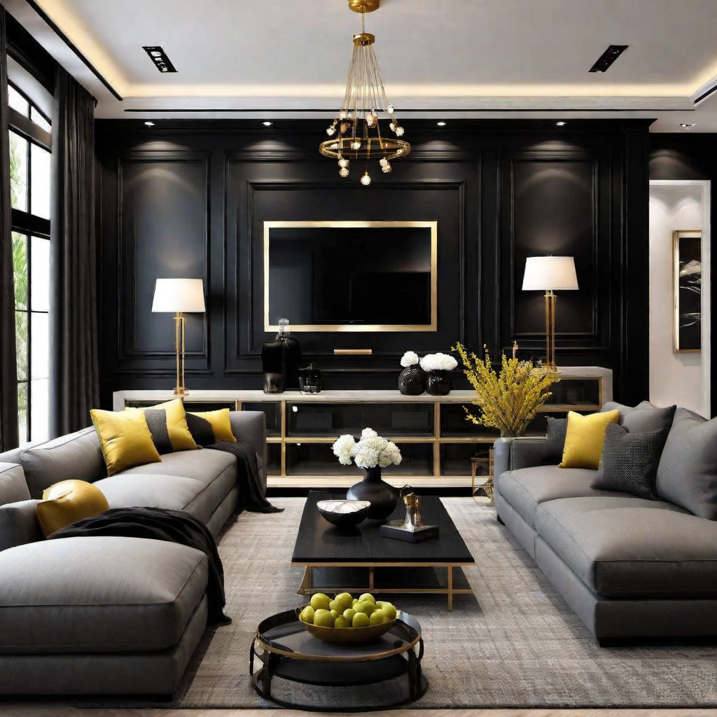 Playful Touches: Kids Room with Black Accent Wall