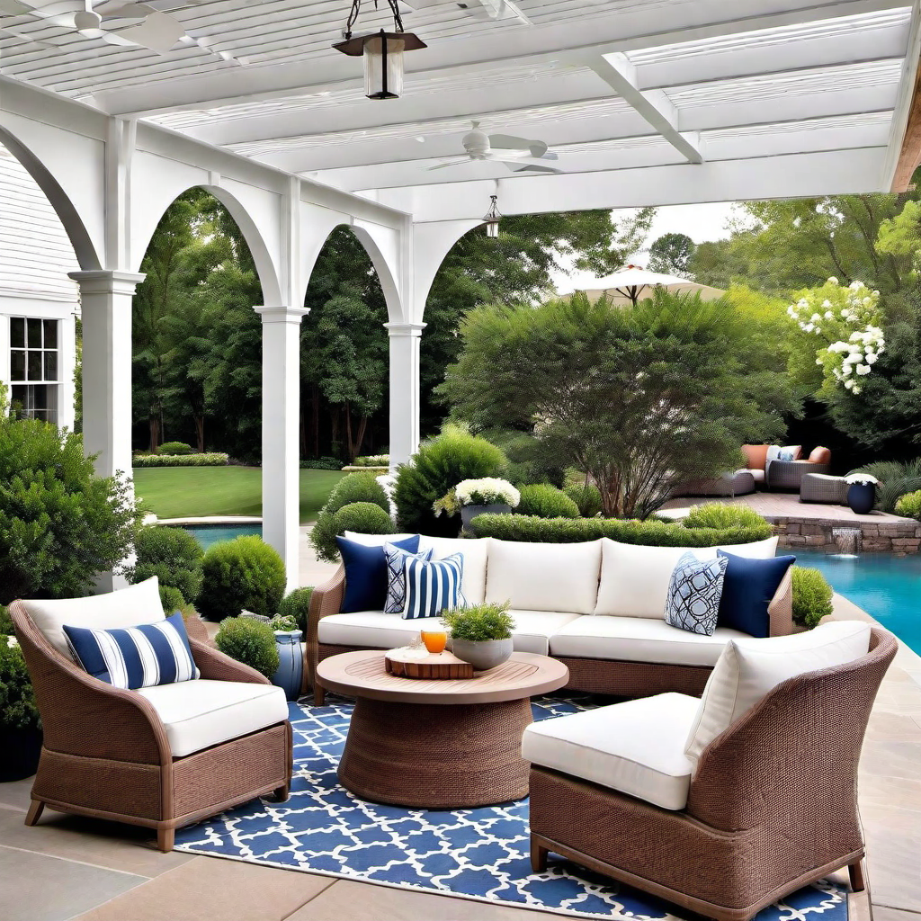 Classic Comfort: Patio Decorating Ideas with Plush Pillows