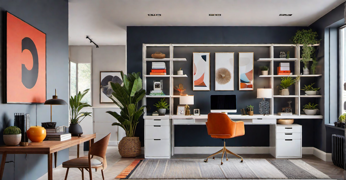 Colorful Motivation: Fun and Vibrant Home Office Decor