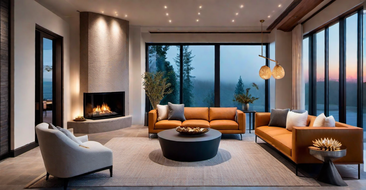Inviting Warmth: Cozy Seating Nooks and Fireplace Entryways