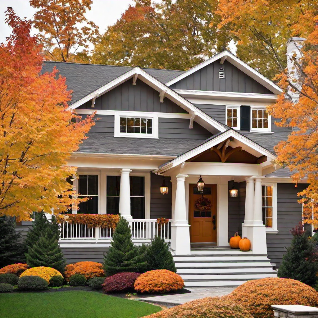 Autumnal Feels: Orange Tones for House Exterior