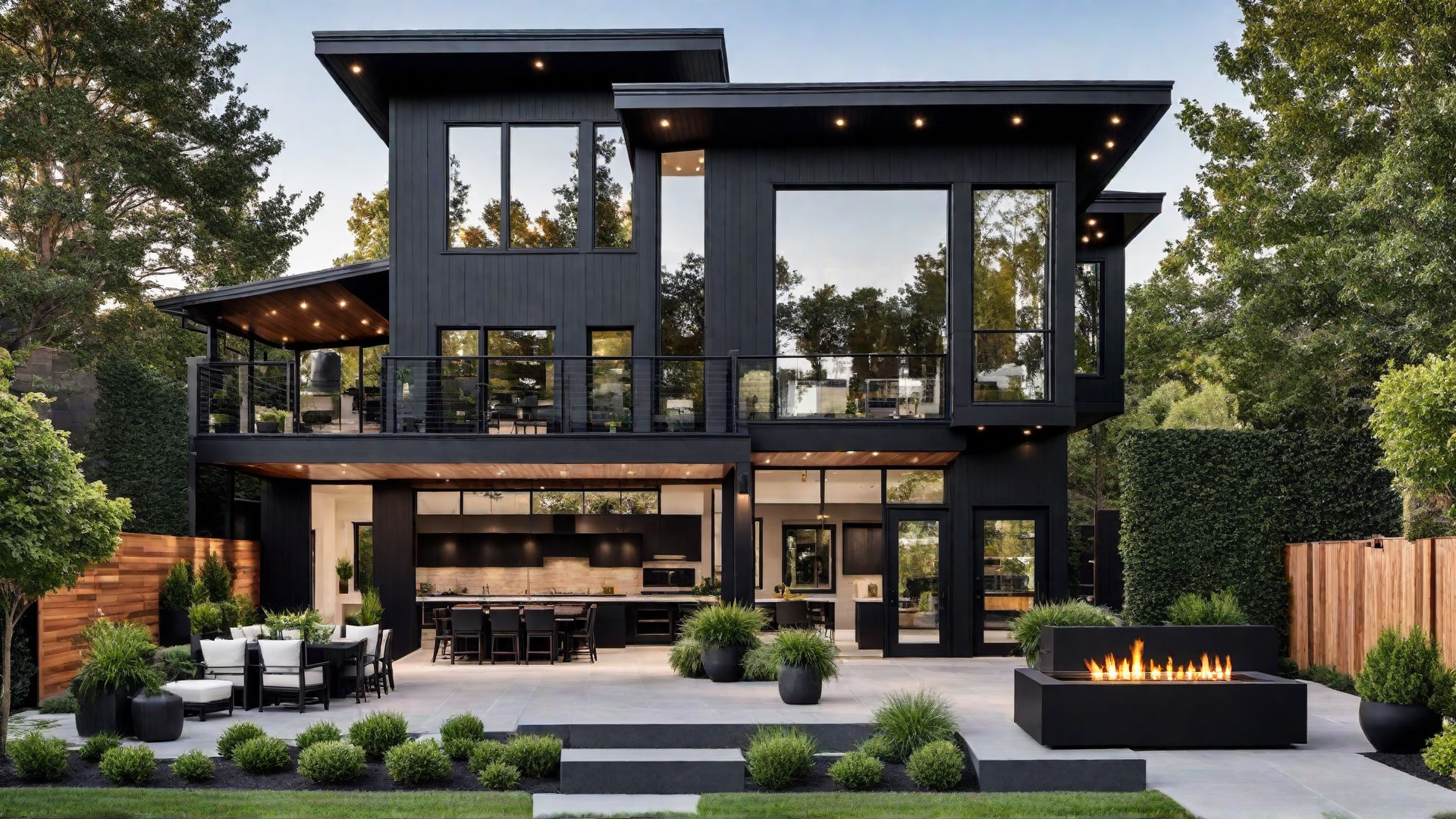 Functional Design: Black Outdoor Living Spaces and Patios