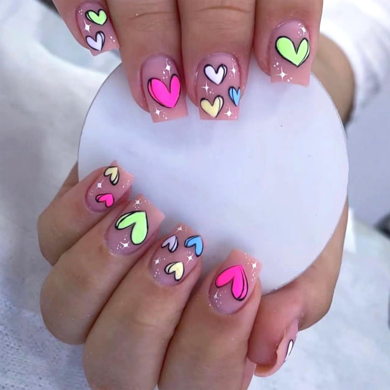 Matte Valentine's Day Press on Nails