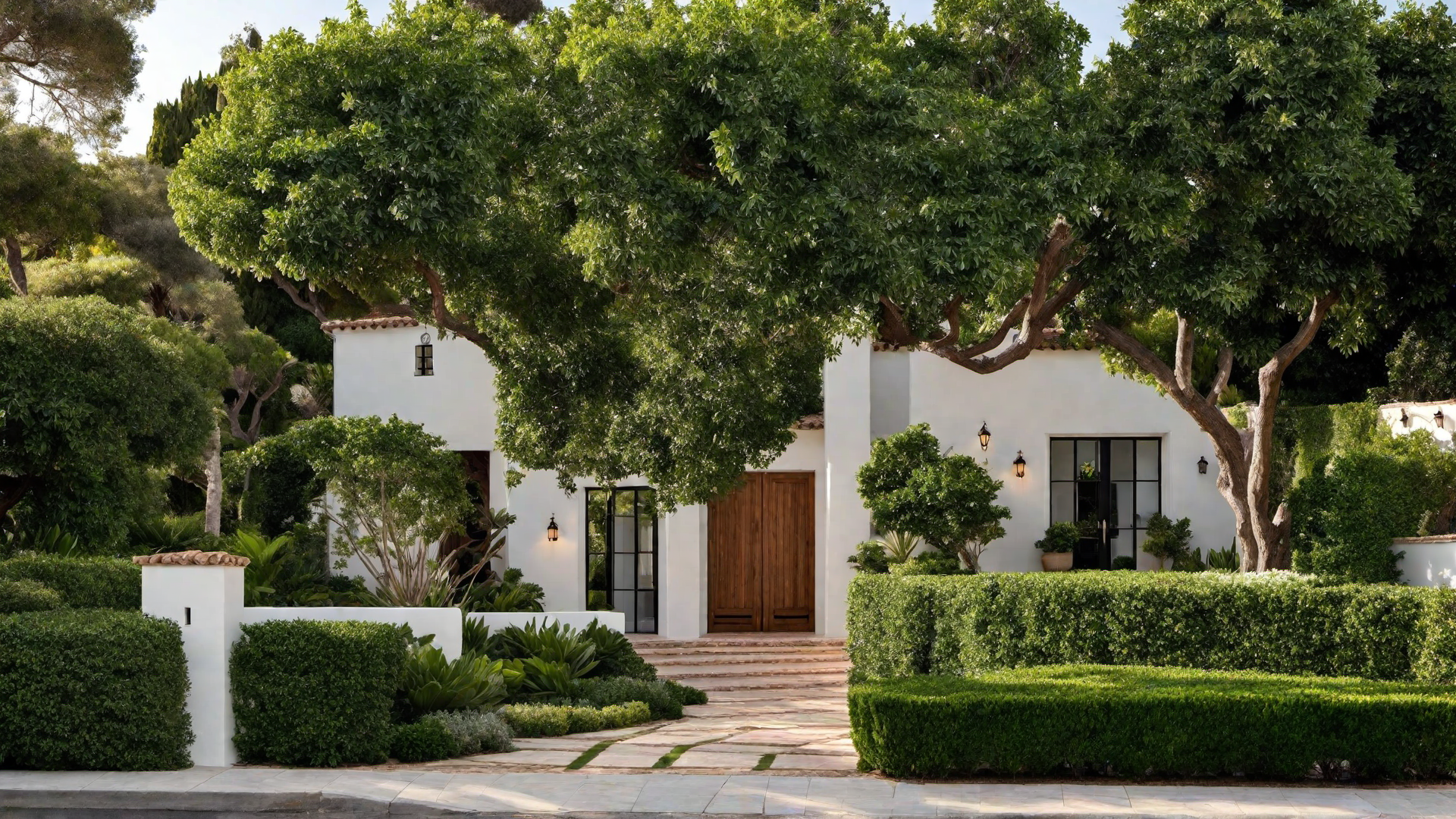 Verdant Landscapes: Lush Gardens Surrounding Mediterranean Homes