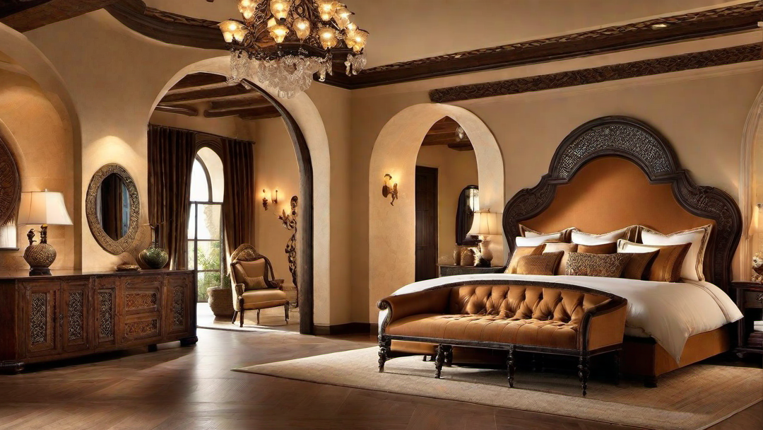 Arched Doorways: Architectural Elements in Mediterranean Bedroom