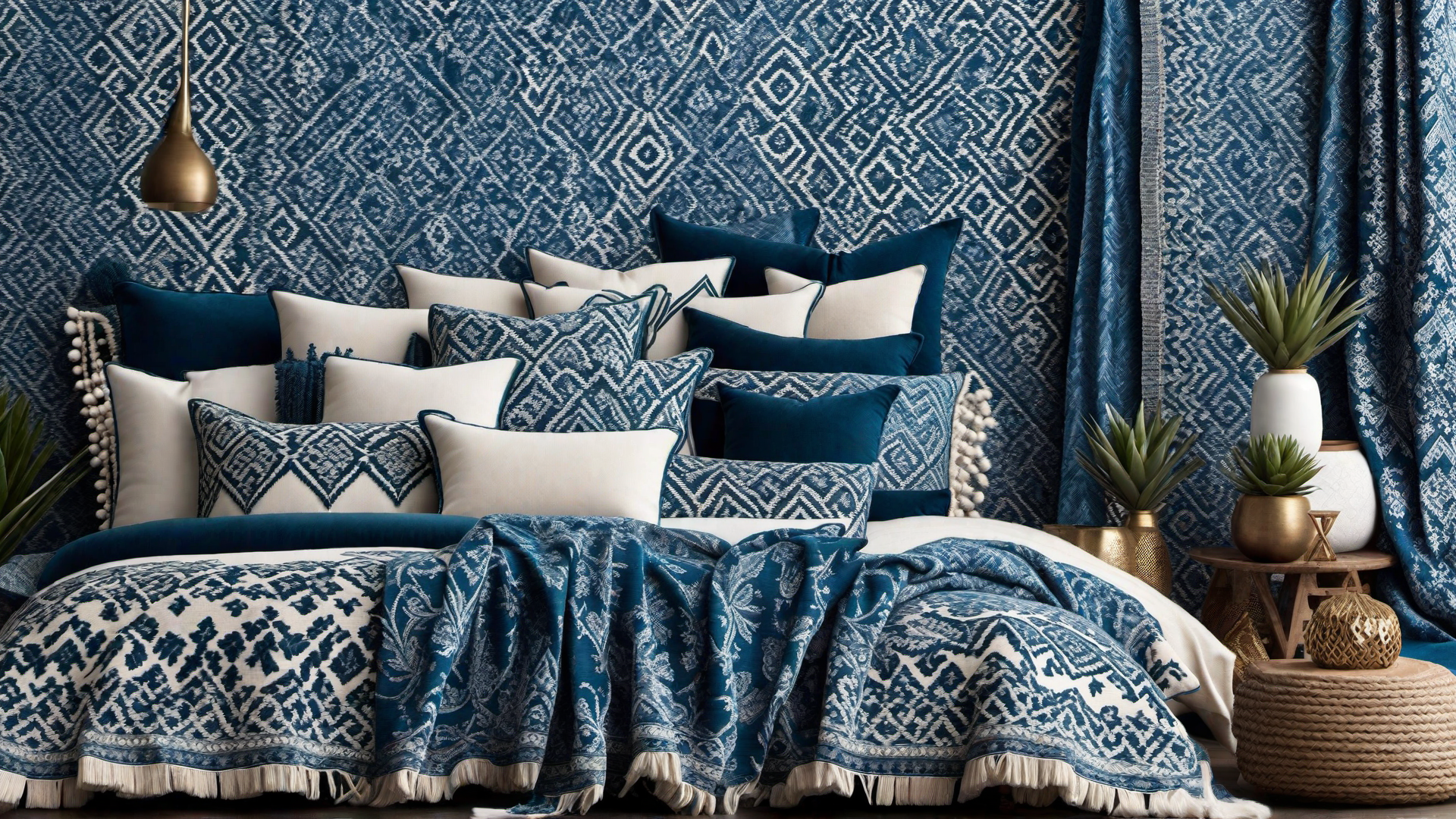 Bohemian Rhapsody: Blue Textiles and Fringe