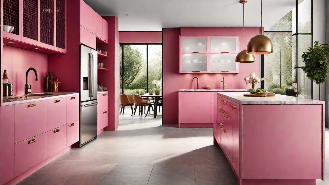 Culinary Creativity: Inspiring Pink Kitchen for Cooking Enthusiasts