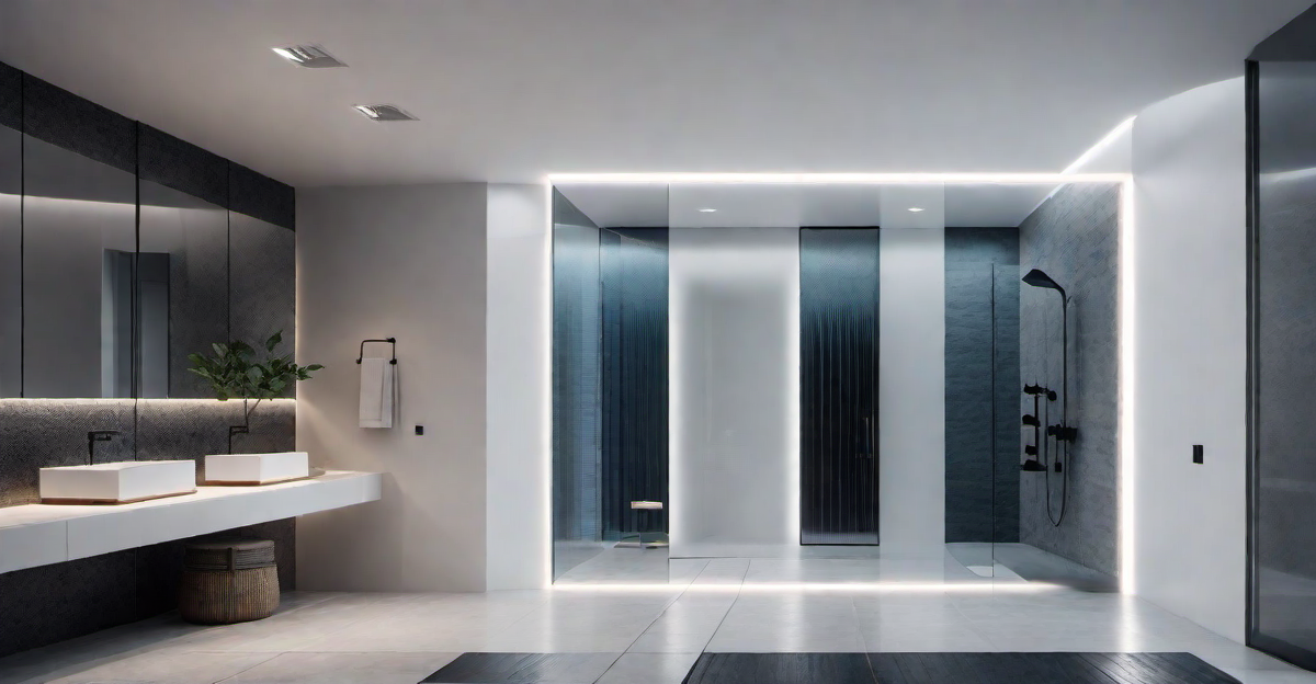 Innovative Design: Floating Glass Sink with LED Lighting