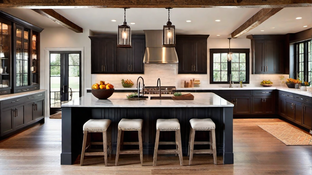 Seamless Integration: Ranch Kitchen and Dining Area