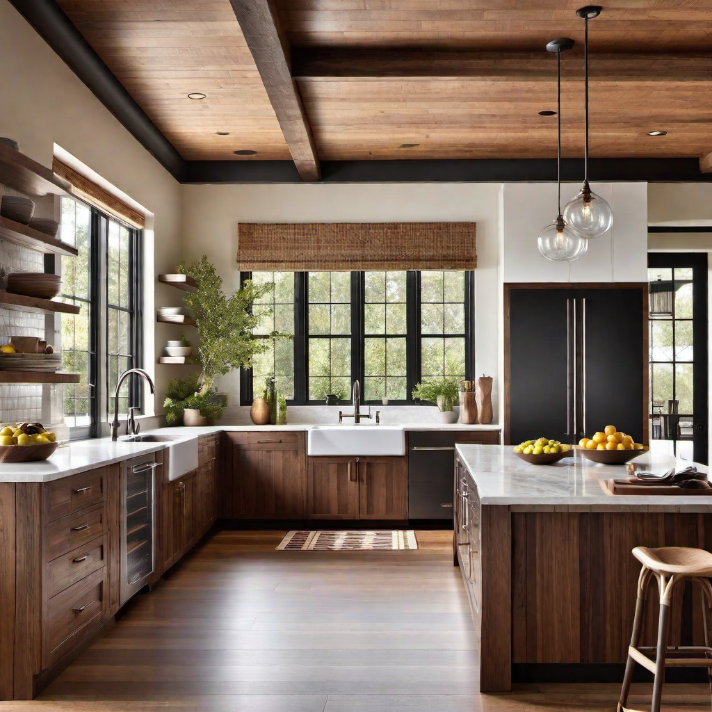 Gourmet Kitchen: Modern Features in a Rustic Environment