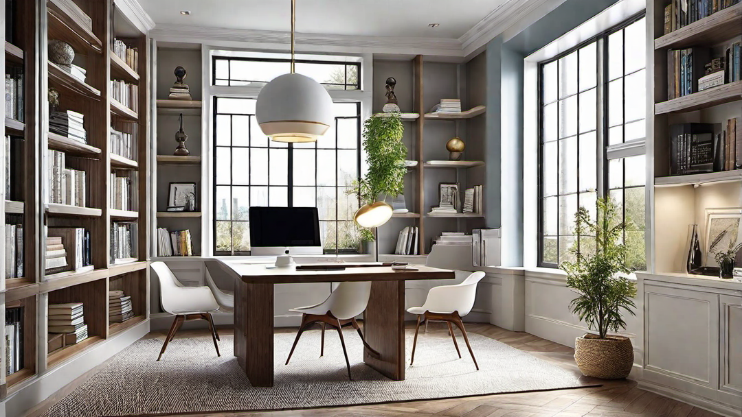 Cozy Corners: Overhead Lighting in Bright Study Rooms