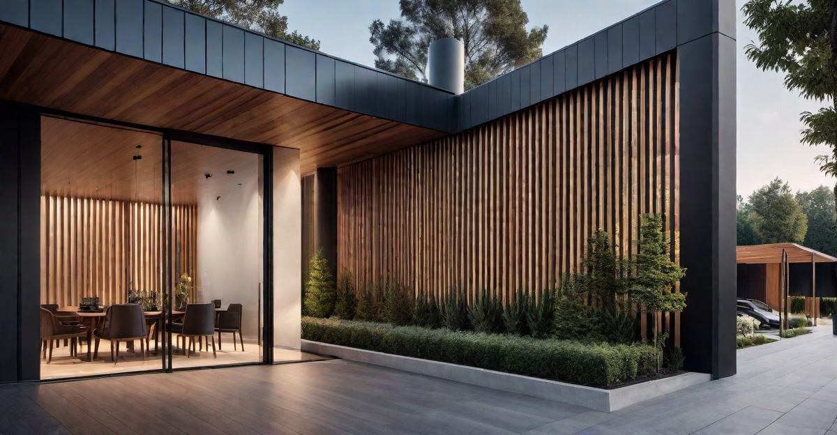 Innovative Cladding: Futuristic Wood Slat Exterior Designs