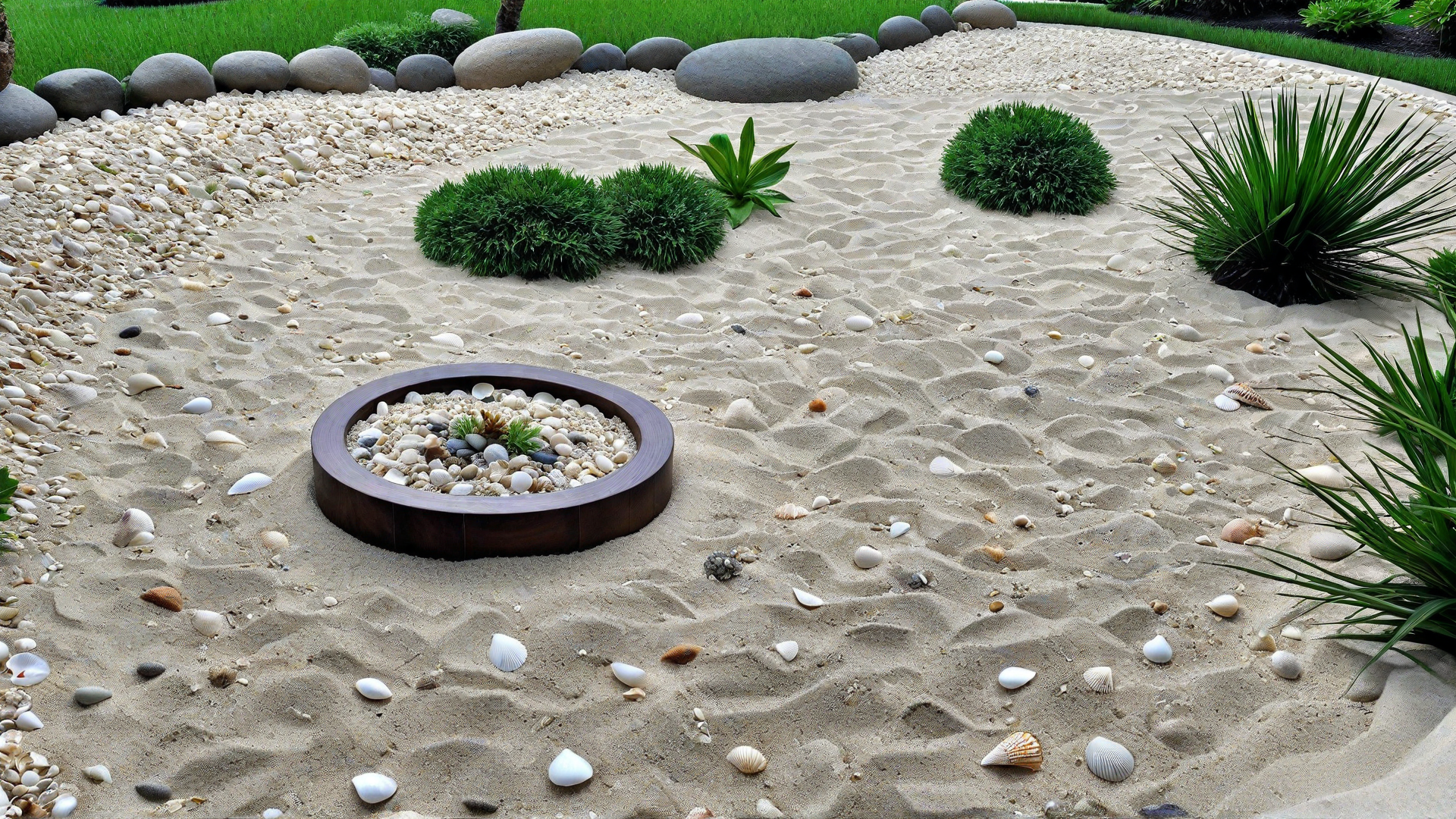 Sand and Shells Zen Sandbox