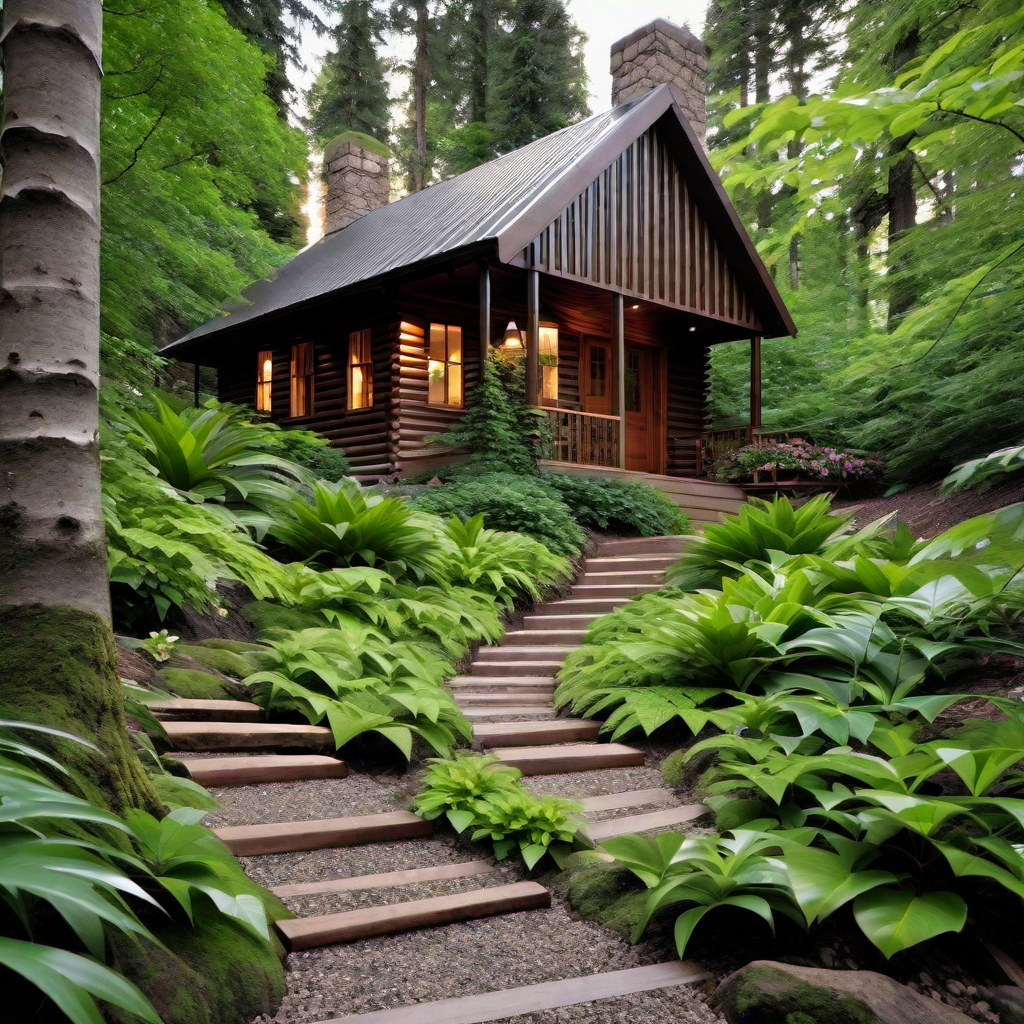 Log Cabin Pathways: Guiding Visitors Around the Property