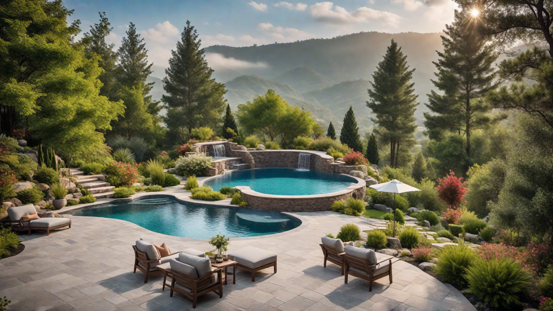 Hilltop Pool with Stunning Valley Views