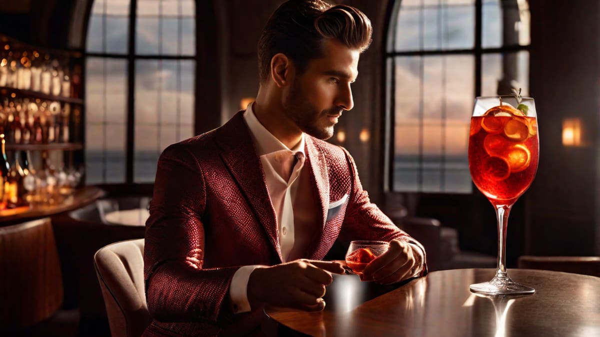 A Negroni Sbagliato With Prosecco In It Video