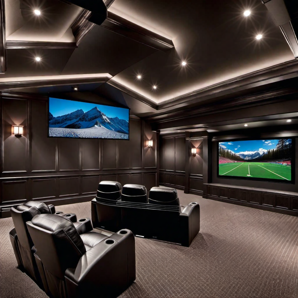 Entertainment Zone: Home Theater and Game Room