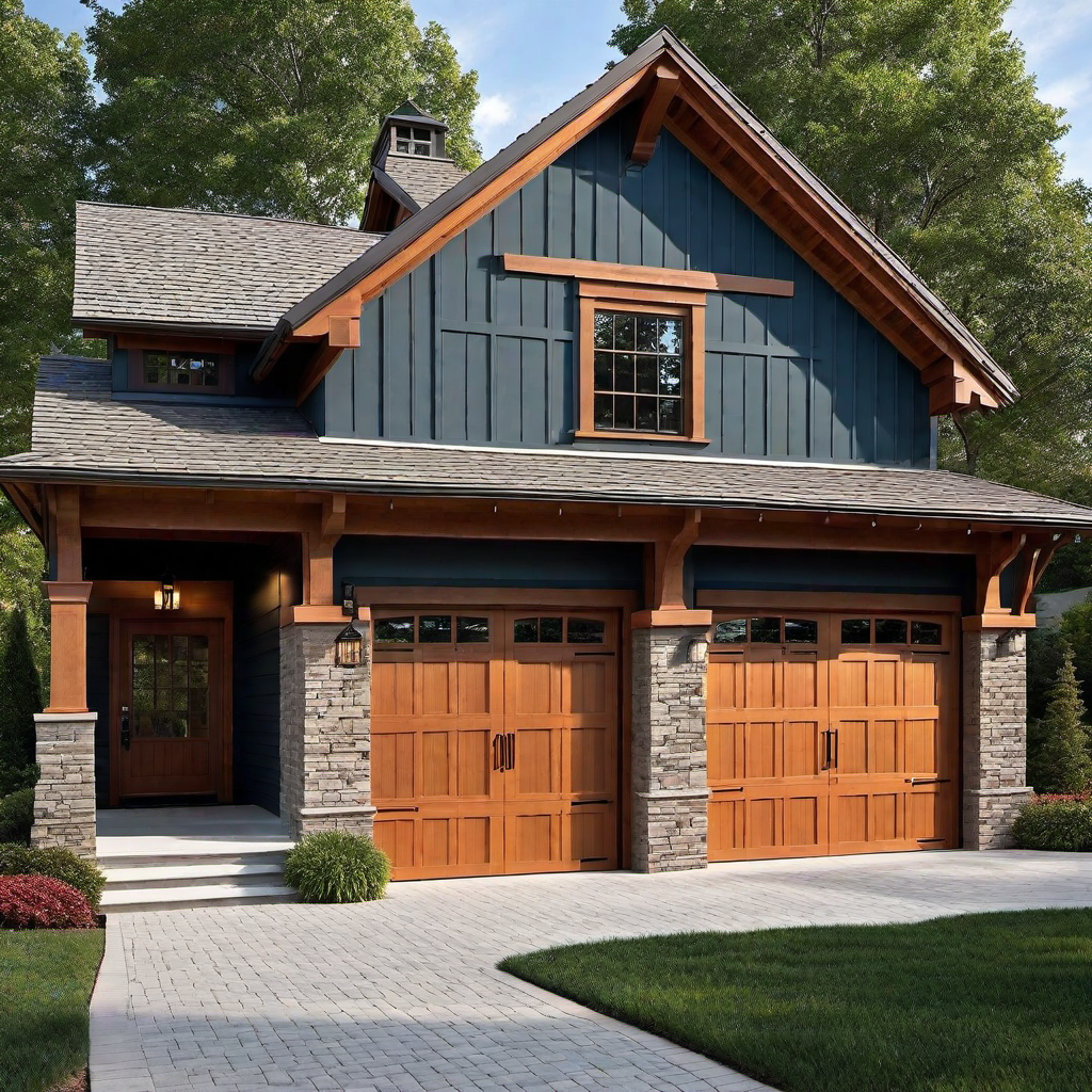 Craftsman Exterior Garages: Matching Designs