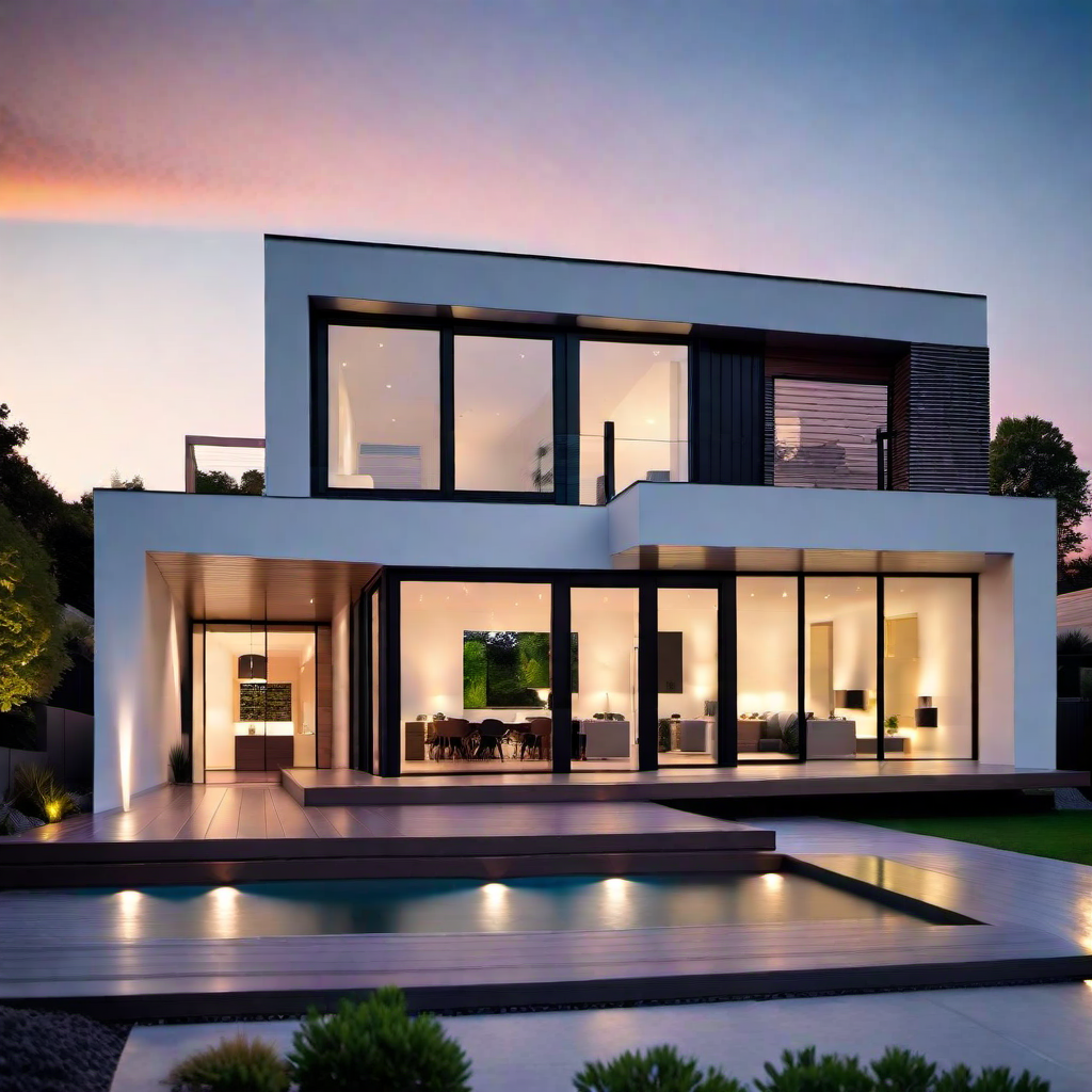 Prefabricated Efficiency: Modern Prefab House Exterior