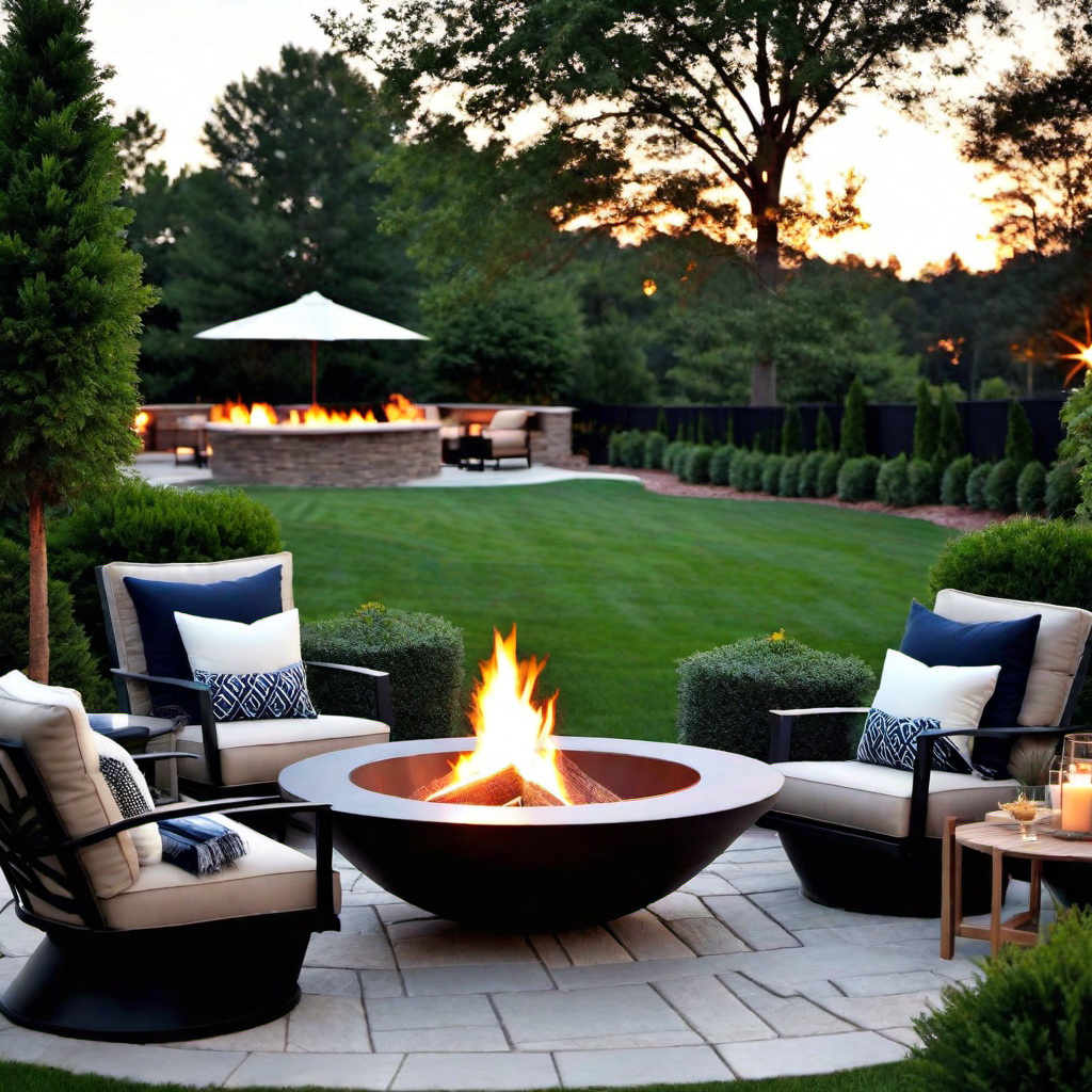 Fire Pit With Lounge Chairs: Relaxing by the Fire in Style