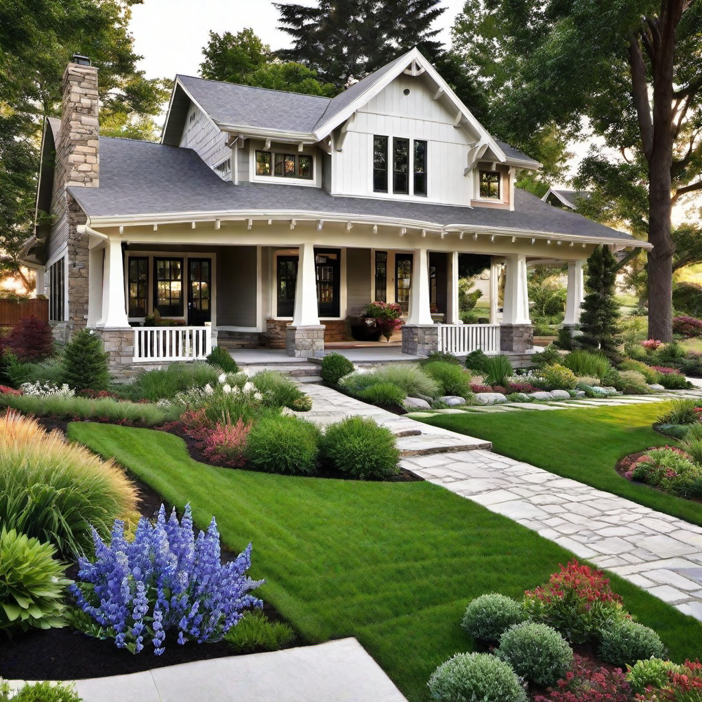 Craftsman Farmhouse Landscaping: Creating a Picturesque Setting