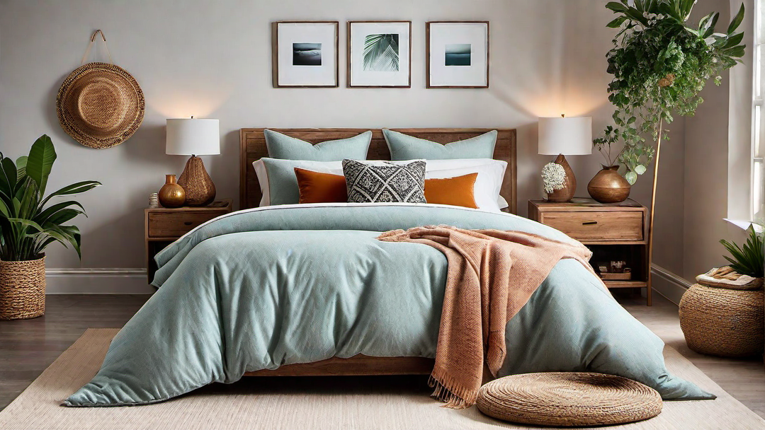 Bohemian Inspired Bedroom with Vibrant Patterns