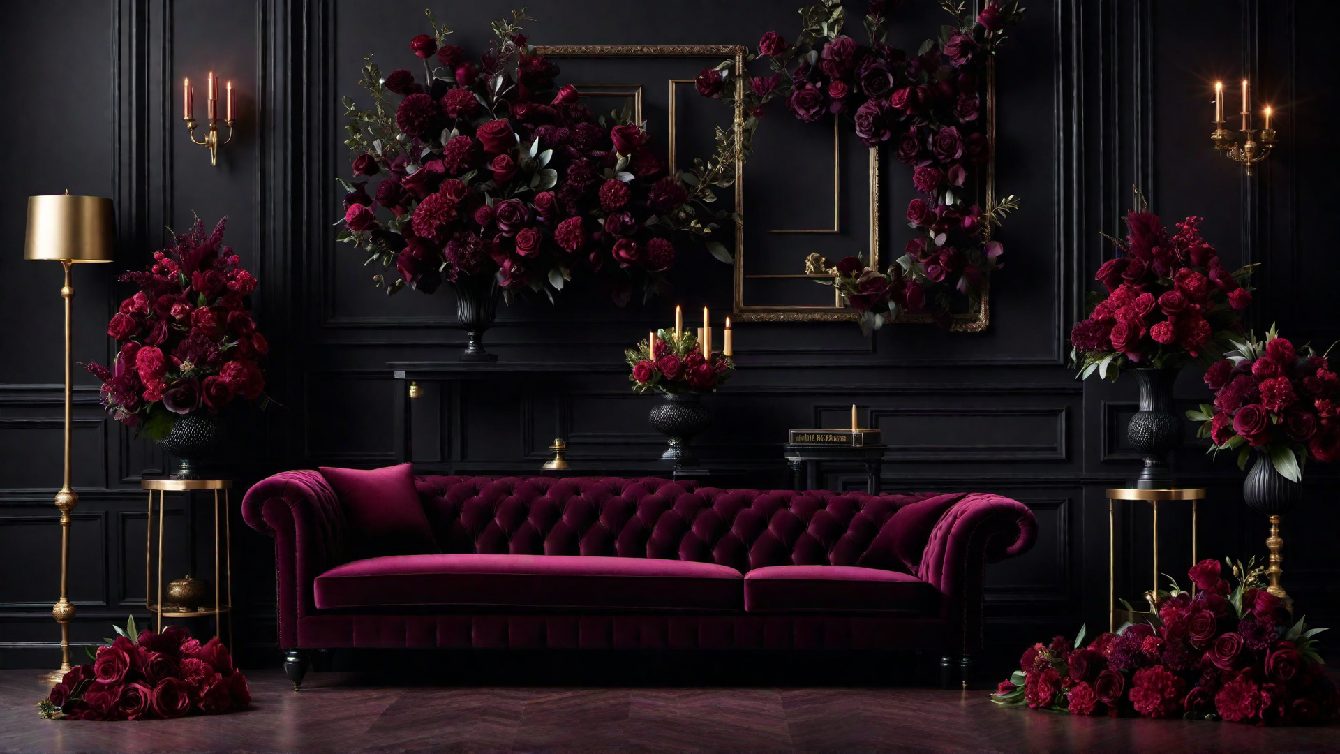 Gloomy Chic: Moody Florals in Home Decor