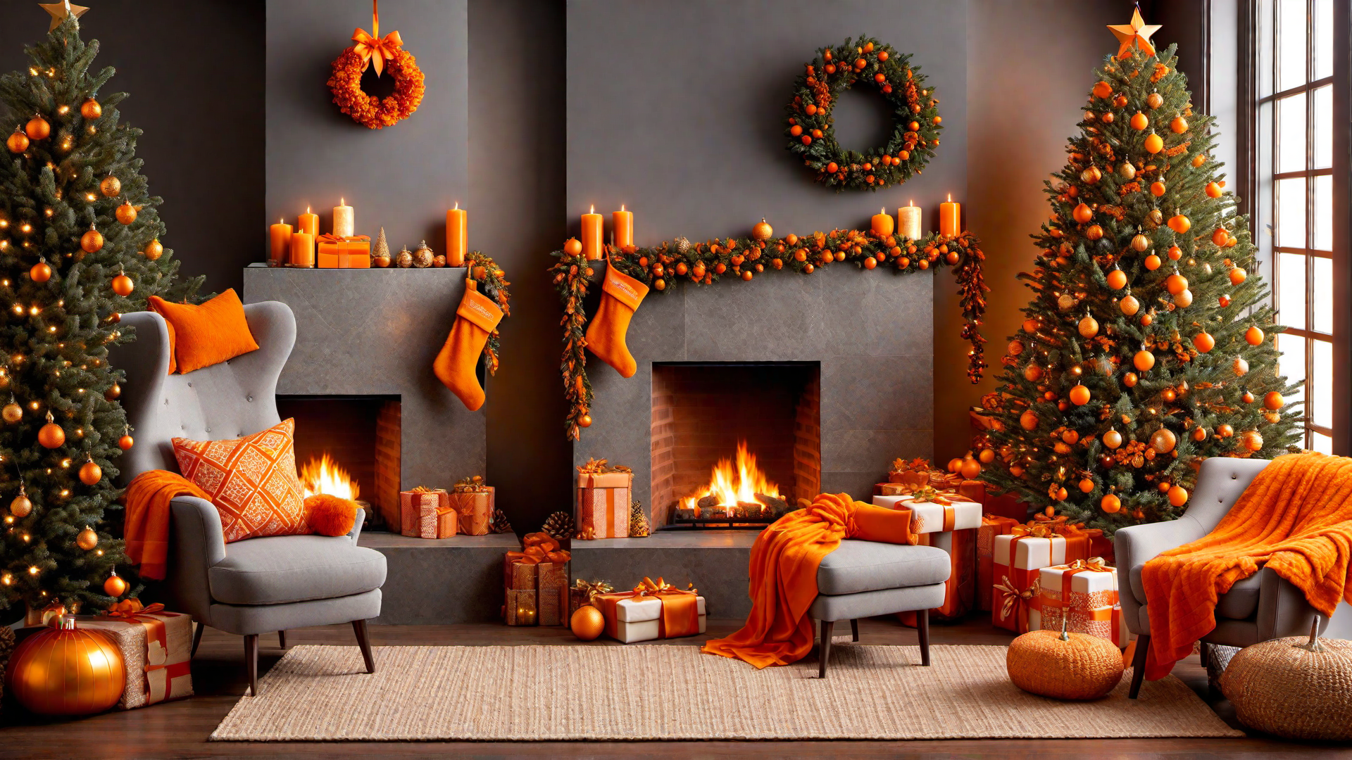 Year-Round Cheer: Orange Holiday Decor