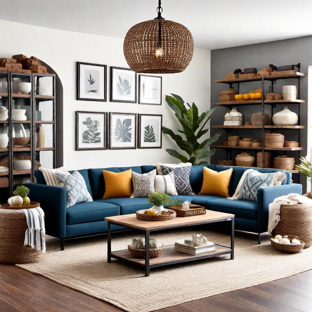 Industrial Farmhouse Living Room Ideas