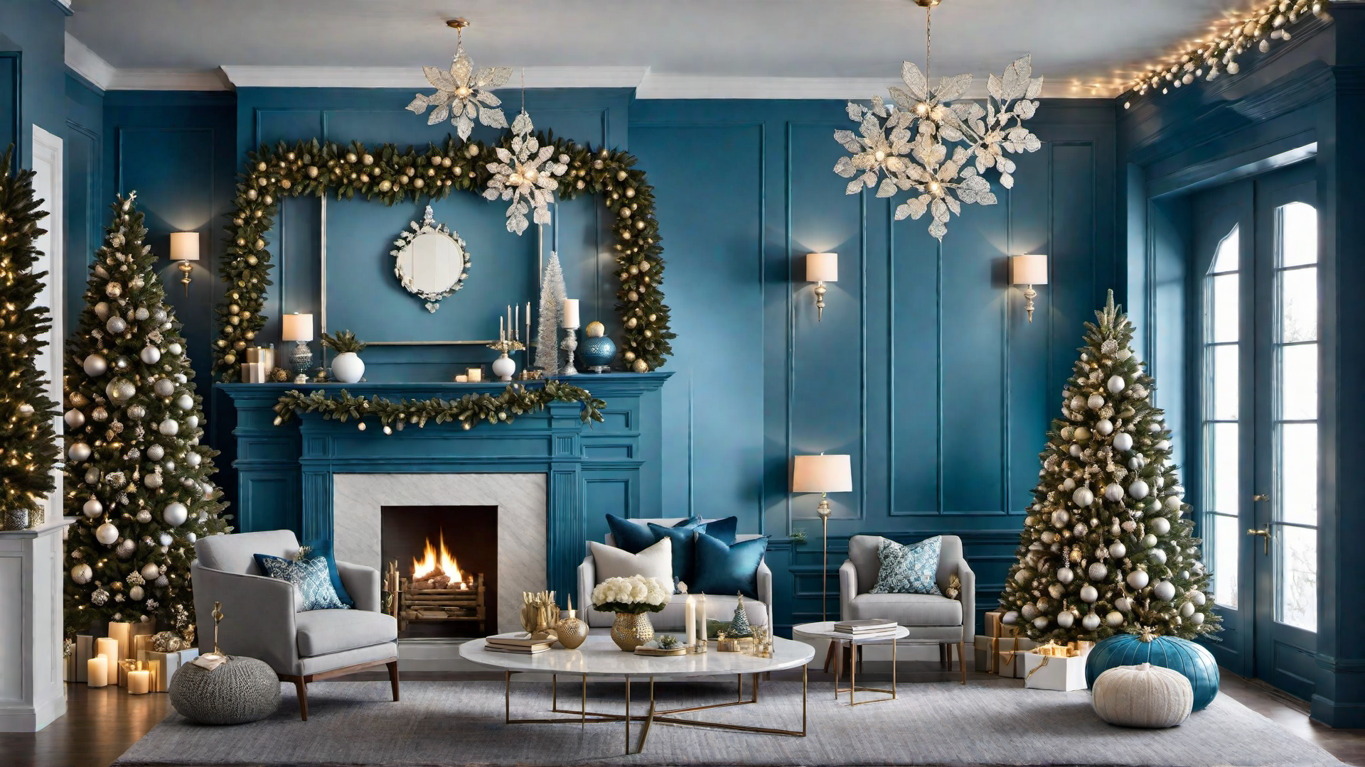 Festive Spirit: Blue Holiday Decorations for the Home