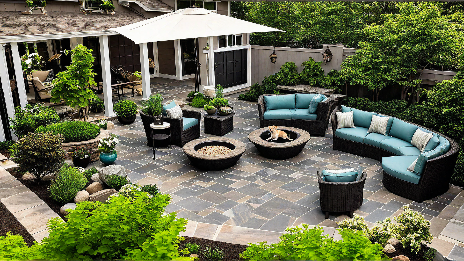Pet-Friendly Patio: Durable and Easy-to-Clean Surfaces
