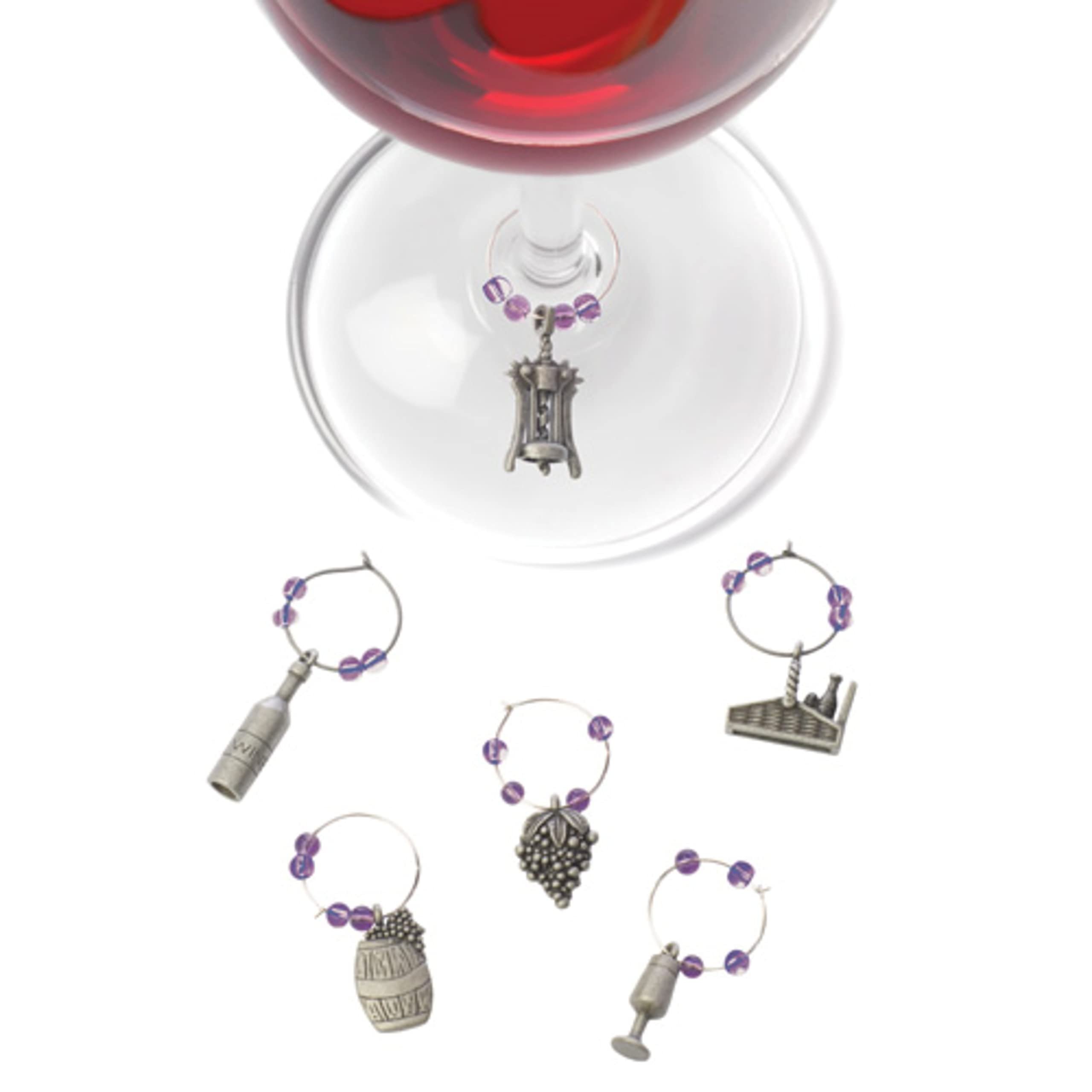 TRUE Pewter Wine Charms
