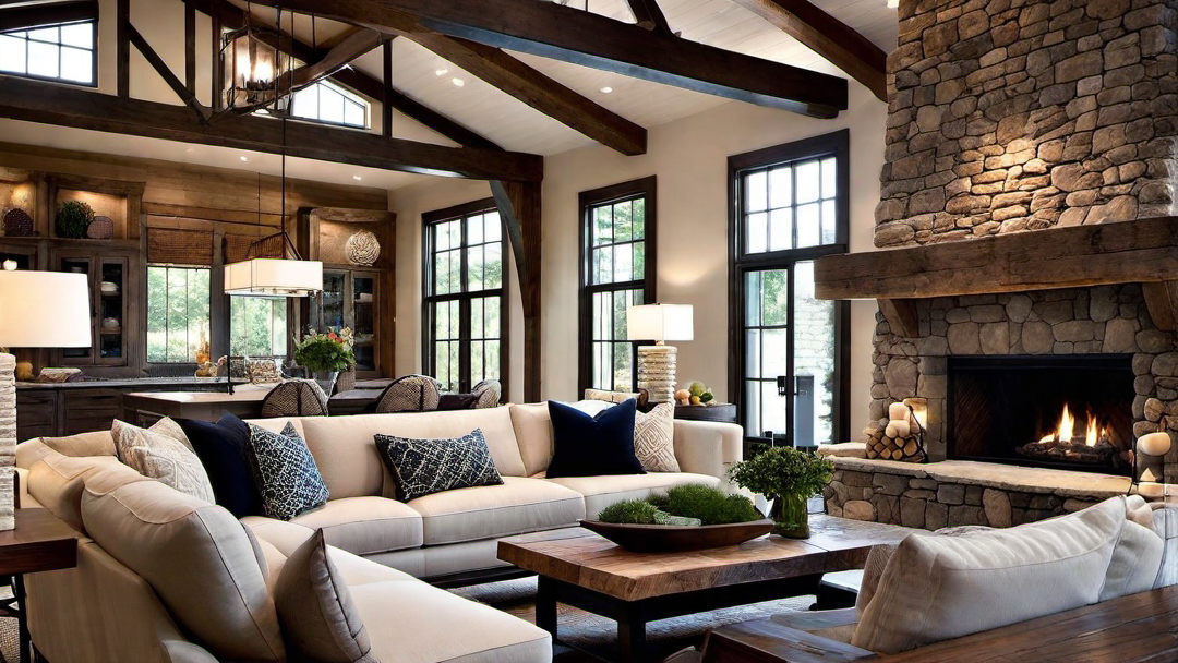 Cozy Fireplace: Focal Point for Gatherings and Relaxation