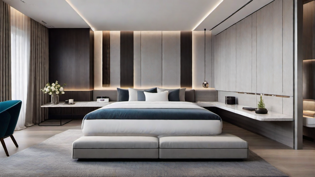 Smart and Functional: Tech-Integrated Guest Room for Convenience