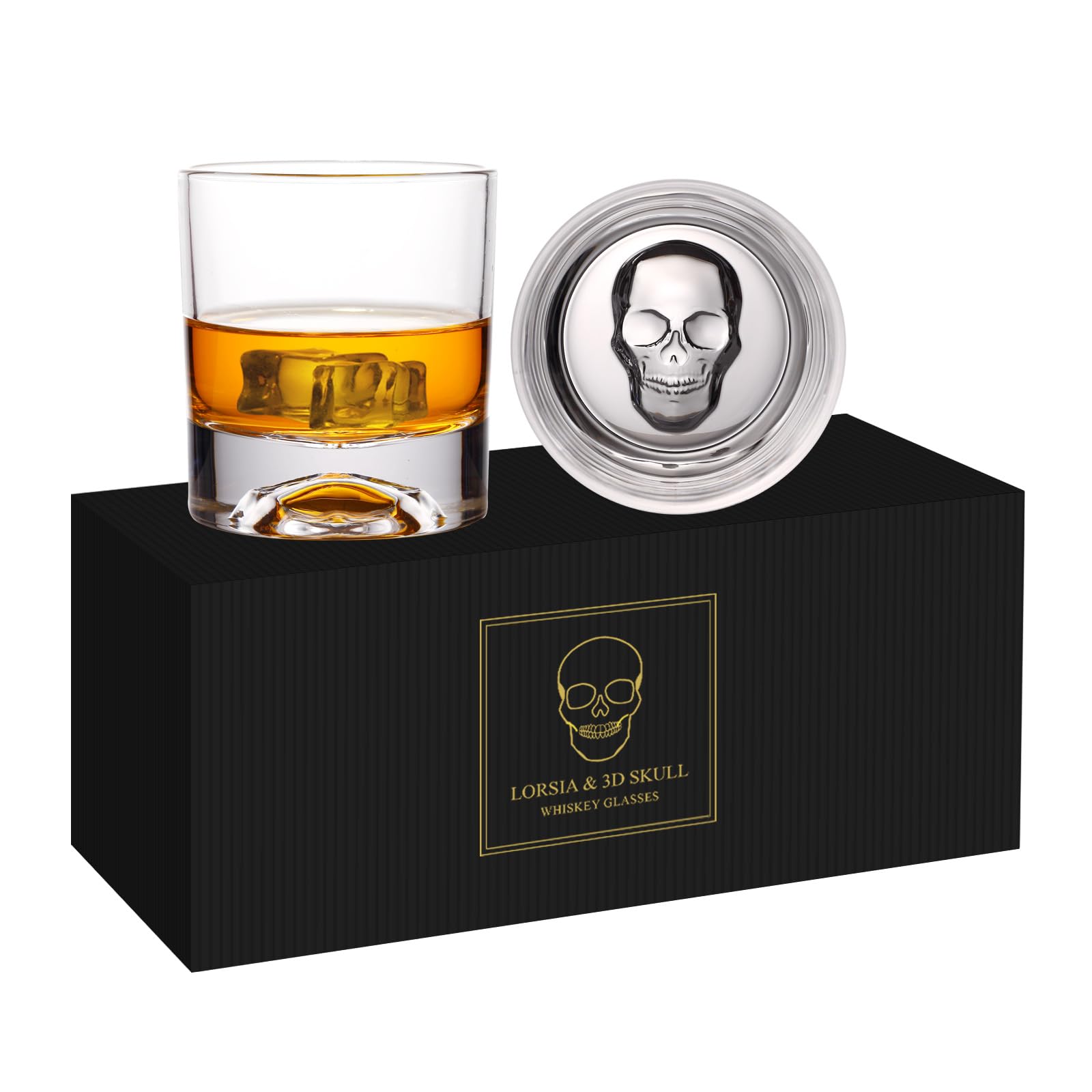 LORSIA Skull Whiskey Glass