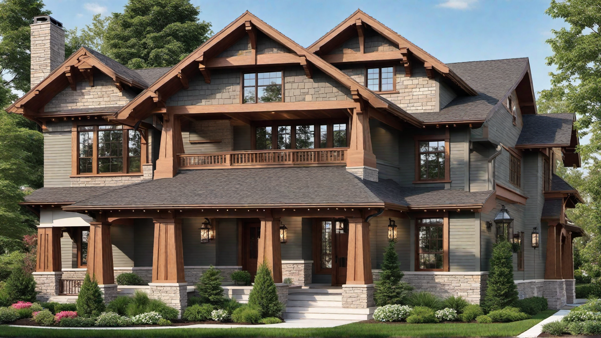 Architectural Brackets Under Deep Eaves