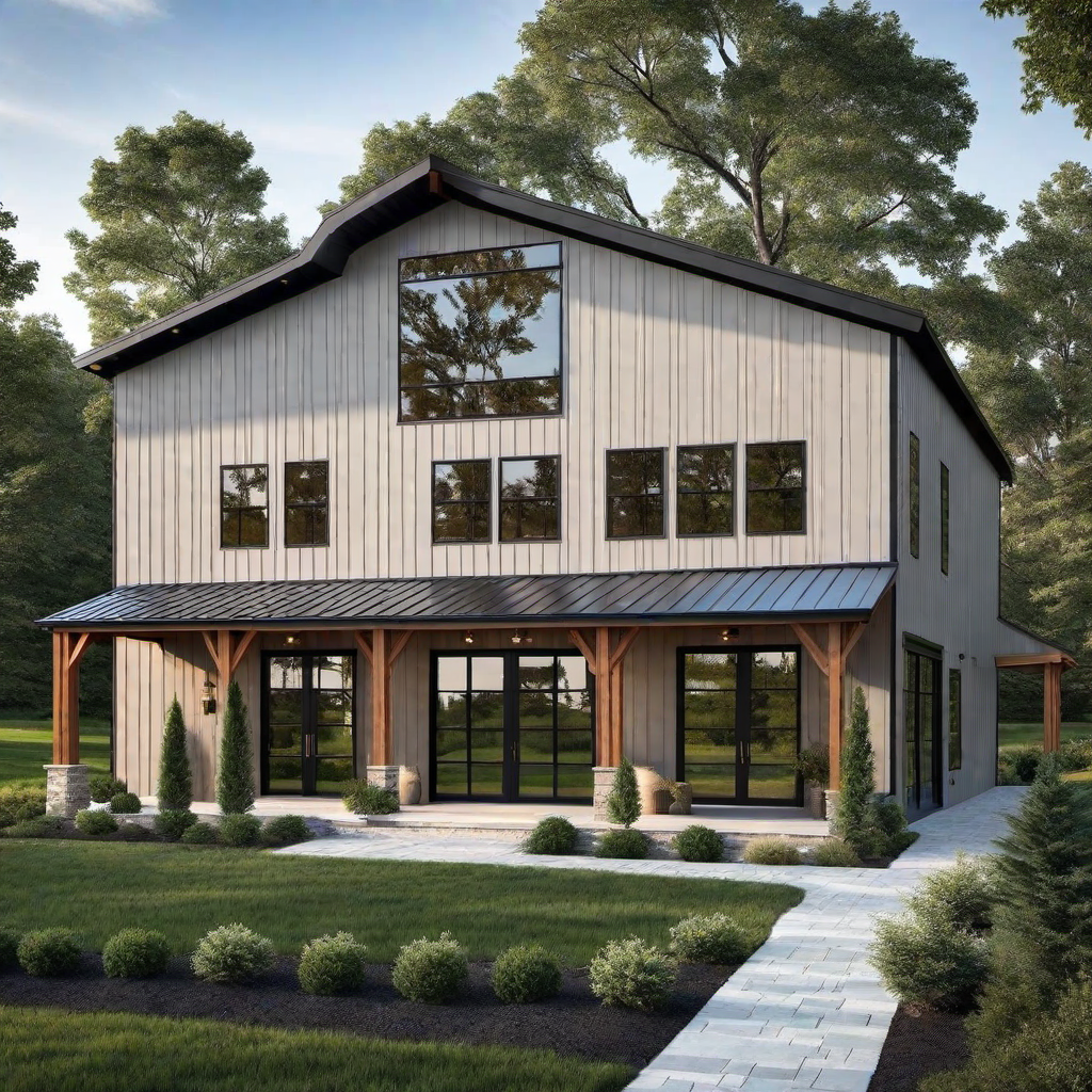 Sleek and Stylish: Modern Barn House Exterior Design